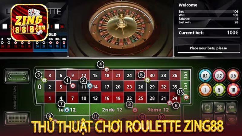 Thủ thuật chơi Roulette Zing88 